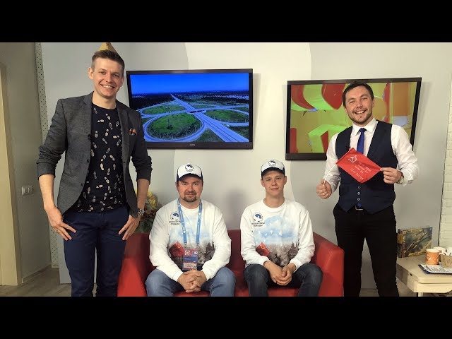 Гости программы «Новый день»  Михаил  Новиков  и  Евгений  Тарасенко