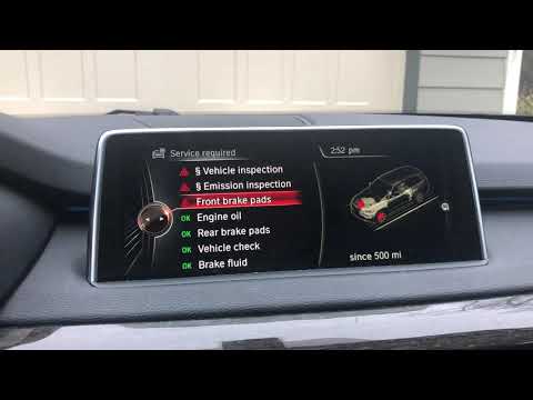 BMW 2014 X5 (F15) Brake reset