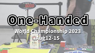 【WCA公式世界大会】World Championship 2023”　One-Handed