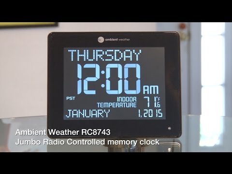 Ambient Weather RC8743 clock