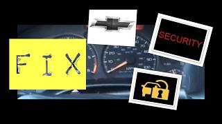 HOW TO RESET THE Anti Theft Car System SECURITY LIGHT ON ANY GM CHEVY CAR - NO START SOLVED