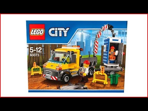 Vidéo LEGO City 60073 : Le camion grue