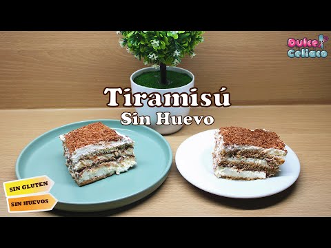 Tiramisú sin huevo ni gluten