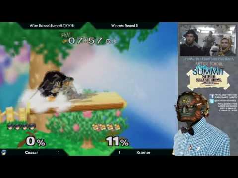 After School Summit 11/1/16: Singles - Winners Round 3: Cesar (Marth) vs. Kramer (Fox)