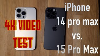 Iphone 15 Pro max vs. Iphone 14 Pro max Video test comparision
