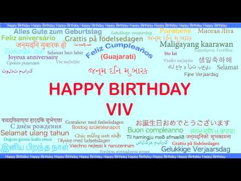 Viv   Languages Idiomas - Happy Birthday
