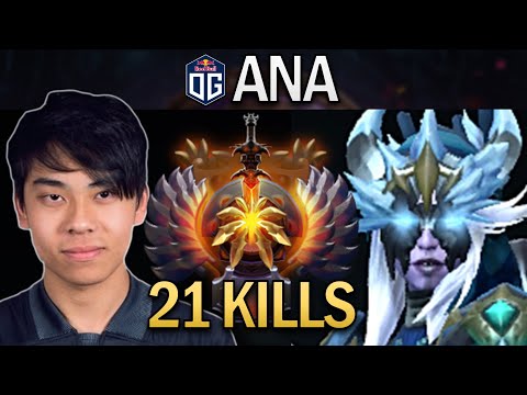 OG.ANA DROW RANGER WITH AMAZING 21 KILLS - DOTA 2 7.30 GAMEPLAY