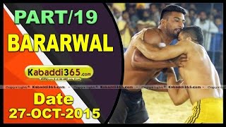 (13) Bararwal (Sangrur) Kabaddi Tournament 27 Oct 2015