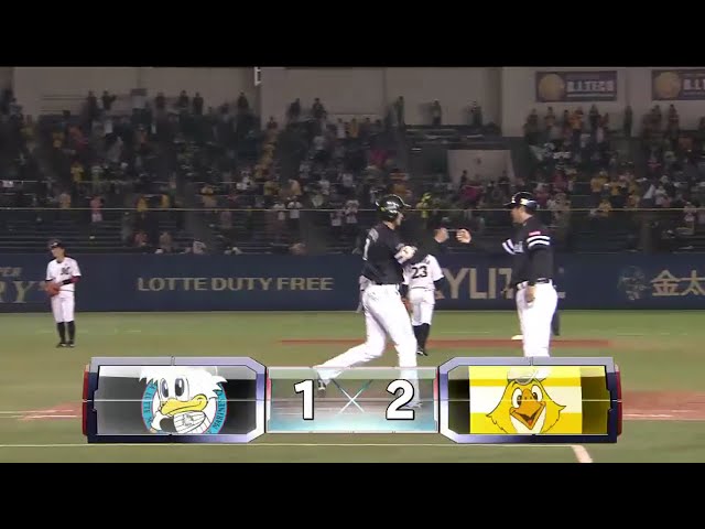 【8回表】ついに並んだ!! ホークス・柳田 日本記録タイの18試合連続四球!! 2016/4/19 M-H