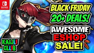 20+ MORE BLACK FRIDAY ESHOP DEALS! AWESOME Nintendo Switch Eshop Sale! Sega, Atlus, and Capcom!