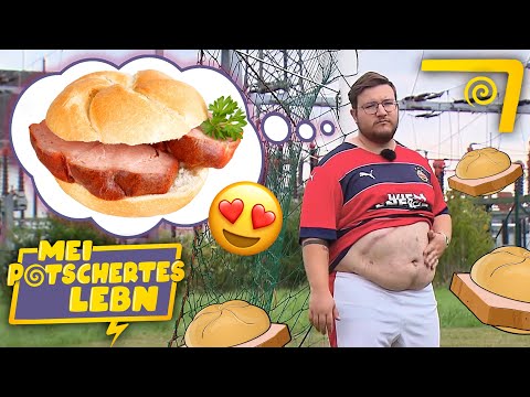 Leberkas-Experte Kevin mit K trainiert mit vollem Bauch und Leidenschaft🍔⚽|Mei potschertes Lebn |ATV