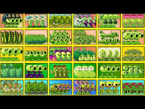 Random 30 GREEN Plants LEVEL 1 Battlez - Who Will Win? - PvZ 2 Plant vs Plant