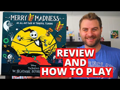 The Nightmare Before Christmas Merry Madness Board Game Review And How To Play