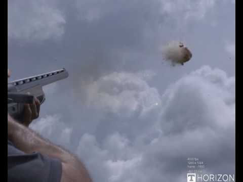 Grapefruit Hit by a 12 Gauge Shotgun with an Improved Modified Choke