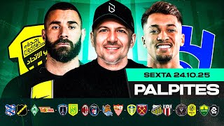 PALPITES DE FUTEBOL PARA 24 10 2025 (SEXTA-FEIRA) | Boleiros Tips