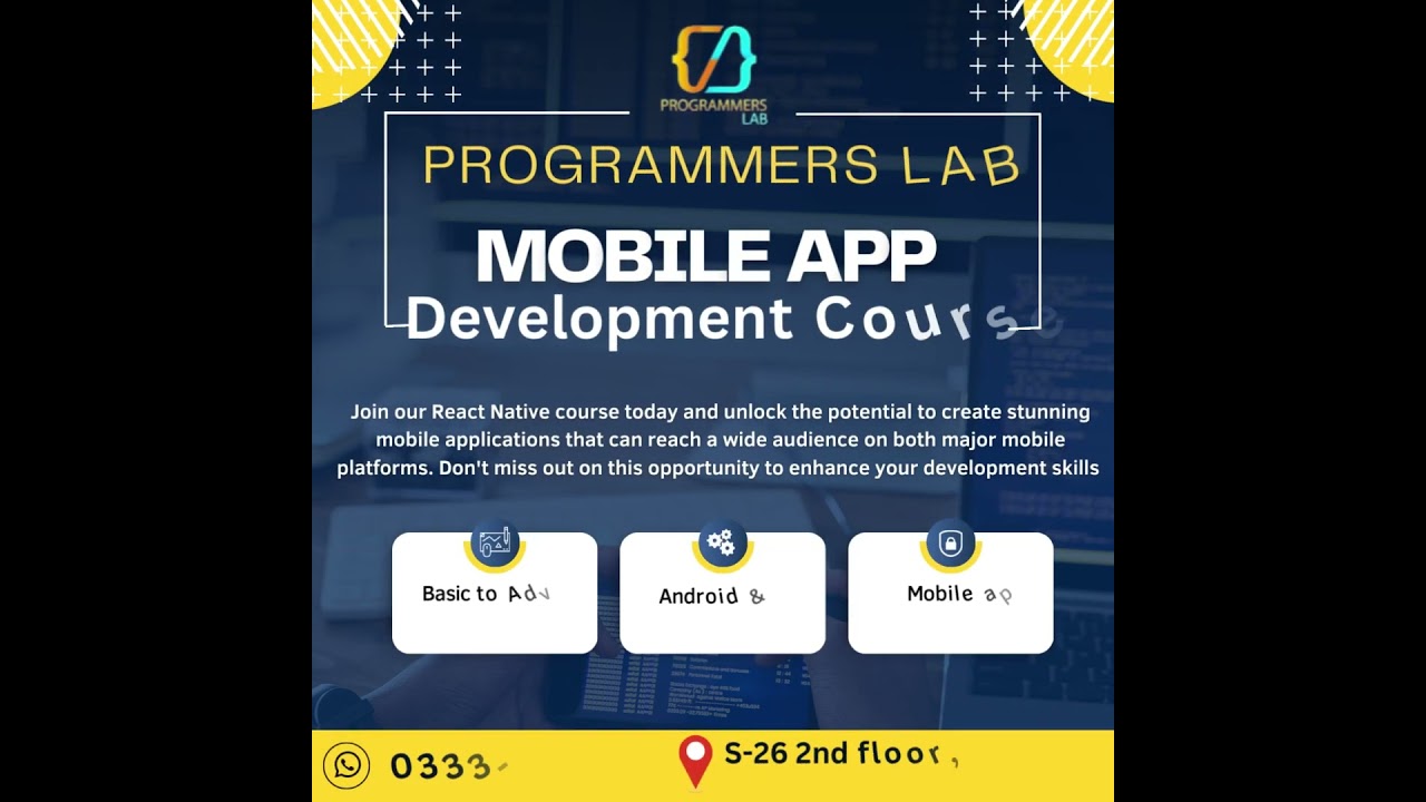 Mobile app development course for beginners in Islamabad
