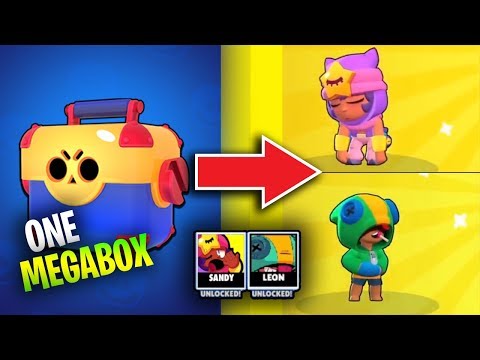 Get SANDY and LEON from ONE MEGABOX Brawl Stars Funny Moments & Fails & Glitches