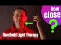 How close to use handheld red light therapy device for best results? Mito Mobile Flex