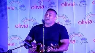 Esera Tuaolo sings "Somewhere Over The Rainbow" at the Hard Rock Vallarta