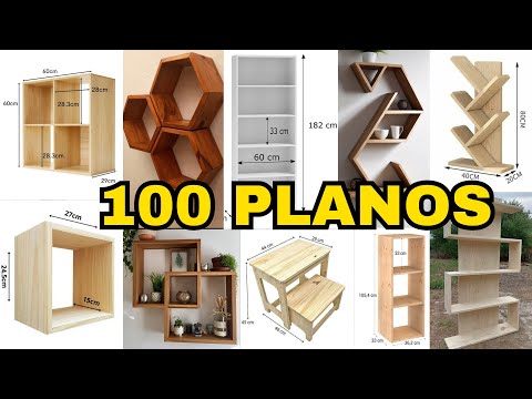 100 Planos de Muebles de Carpintería | Ideas Fáciles para Construir Muebles de Madera
