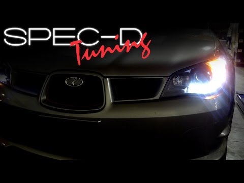 SPECDTUNING INSTALLATION VIDEO: 2006-2007 SUBARU IMPREZA PROJECTOR HEADLIGHTS