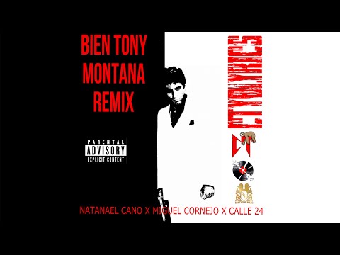 Bien Tony Montana remix Miguel Cornejo, Calle 24, Natanael Cano [Video visualizer]