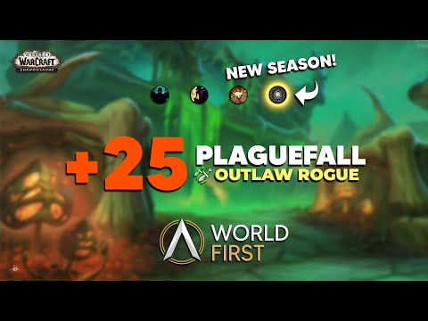 WORLD FIRST +25 Plaguefall | Shadowlands Season 2  | Ambition | JPC Rogue PoV