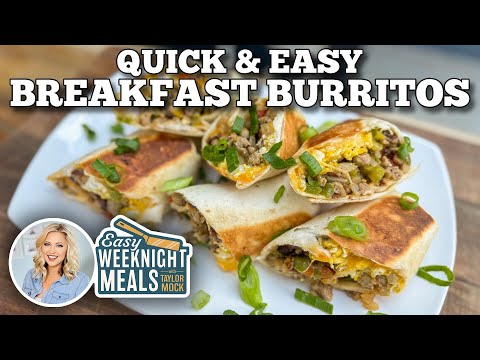 Easy Weeknight Meal: Quick and Easy Breakfast Burritos on the Blackstone Griddle