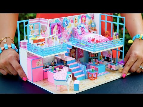 5 DIY Miniature Dollhouse Rooms Barbie