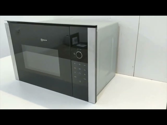 Vídeo relacionado con Neff N 50, HLAWD53K0, microondas empotrado, 59 x 38 cm, Easy Clean para una limpieza rápida, pantalla LED, botones de 1 toque, programas automáticos, iluminación interior LED, plato giratorio de 31,5