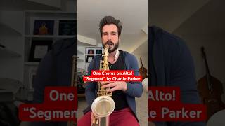 One chorus on alto! Playing “Segment” by Charlie Parker 🐐 #jazz #saxophone #chadlb #music #sax