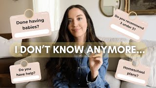 Answering Your Questions... | 3 Under 3 Review, Marriage Roles + Done with Babies?
