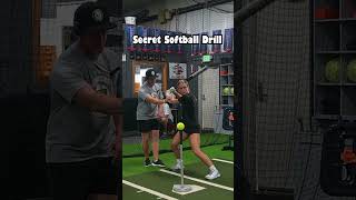 Secret Softball Drill #baseball #coaching #softball #mlb #swing #baseballdrills