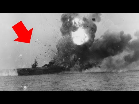 Baby Aircraft Carriers vs the Largest Battleship Ever Built - Battle off Samar