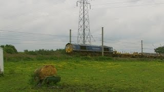 preview picture of video 'Newton le Willows 24.5.2014 - 66623 Bardon Aggregates Bill Bolsover & 66601 Class 66'