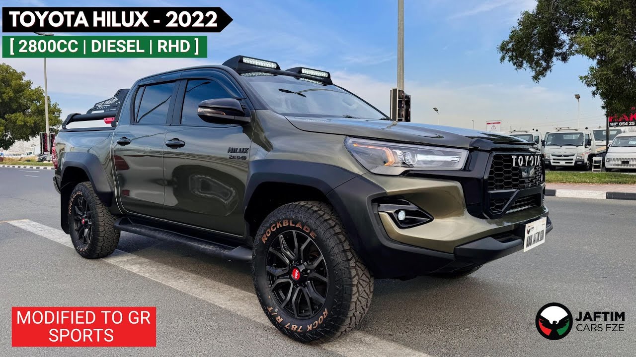 تويوتا هيلوكس MODIFIED TO GR SPORTS 2024 | 2.8L DIESEL ENGINE | 2022 | RHD video