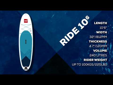 Red Paddle Co SUP Board 10'8'' Ride + Angle TRAVEL Fiberglass Paddel