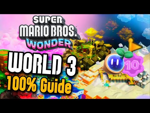 SUPER MARIO BROS. WONDER: Shining Falls 100% Guide: Wonder Seeds, Purple Coins & Secret Exits (etc.)