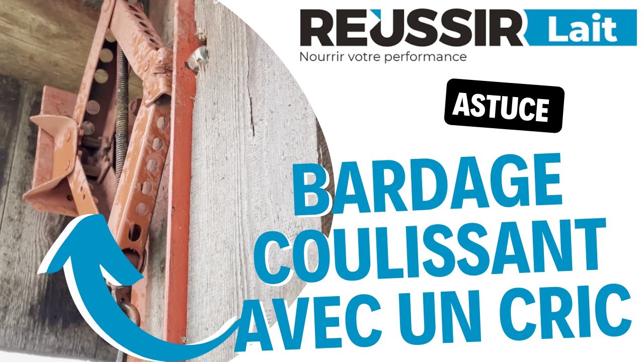 Astuce : Un bardage coulissant actionné par un cric