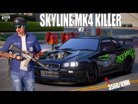 MOBIL SKYLINE LIVERY SUPRA MK4 !! MOBIL PERTAMA MENGGUNAKAN MESIN TERCEPAT DIDUNIA !! GTA 5 ROLEPLAY