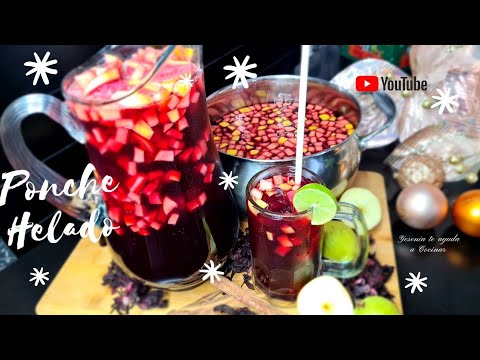 ‼️PONCHE FRIO Con pocos Ingredientes| PONCHE HELADO PARA FIN DE AÑO| Bebida SIN Alcohol