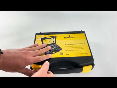 Bergeon 7814 starter service kit with 18 tools for watchmakers