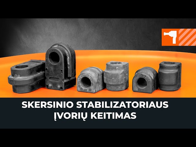 Peržiūrėkite vaizdo įrašo vadovą, kaip pakeisti AUDI A7 Stabilizatoriaus įvorė