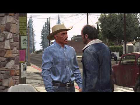 114 Grand Theft Auto V Walkthrough HD PS3 (Trevor Kills The Civilian Border Patrol)