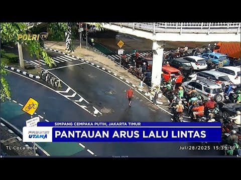NTMC POLRI - PANTAUAN ARUS LALU LINTAS SORE 28/07/25