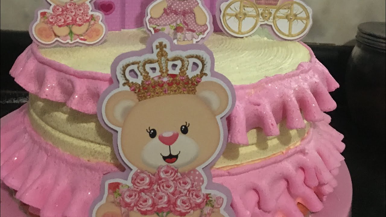 Bolo Ursinha Princesa