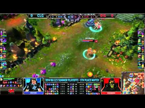 CLG vs DIG Game 1(BO5)LCS 2014 NA Regionals