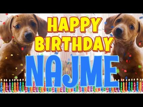 Happy Birthday Najme! ( Funny Talking Dogs ) What Is Free On My Birthday