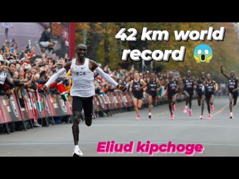 42km world record || Eliud Kipchoge Marathon World Record 2022 - Finish of the BMW BERLIN MARATHON