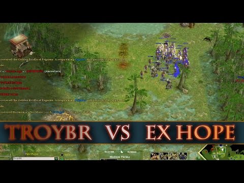 TroyBR(Kronos) vs eX Hope(Isis) Marsh - Age of Mythology the Titans